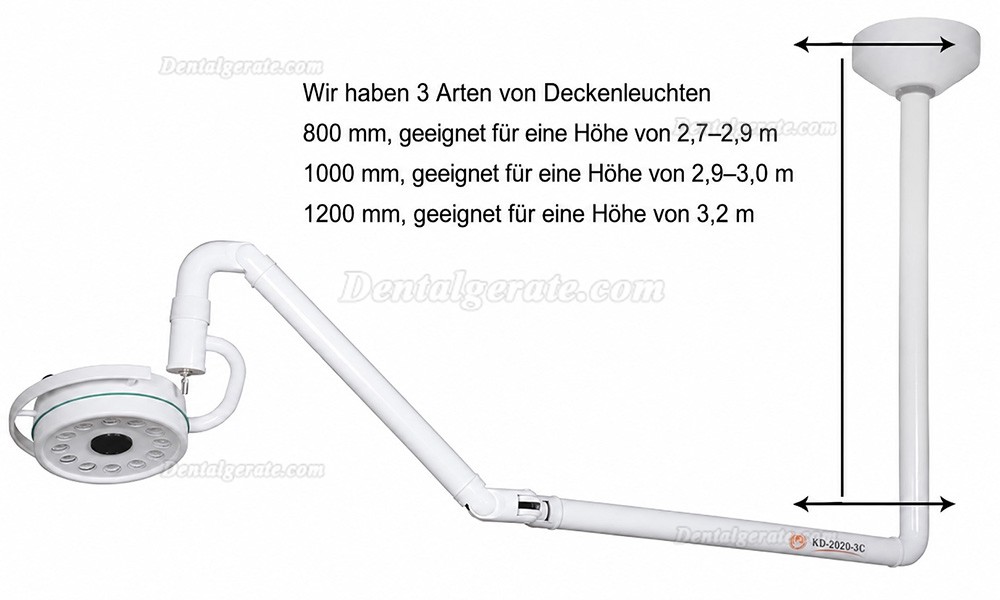 KWS&reg; KD-202D-3C 36W OP-Leuchte Deckenlampen Zahnarztpraxis Deckenbeleuchtung